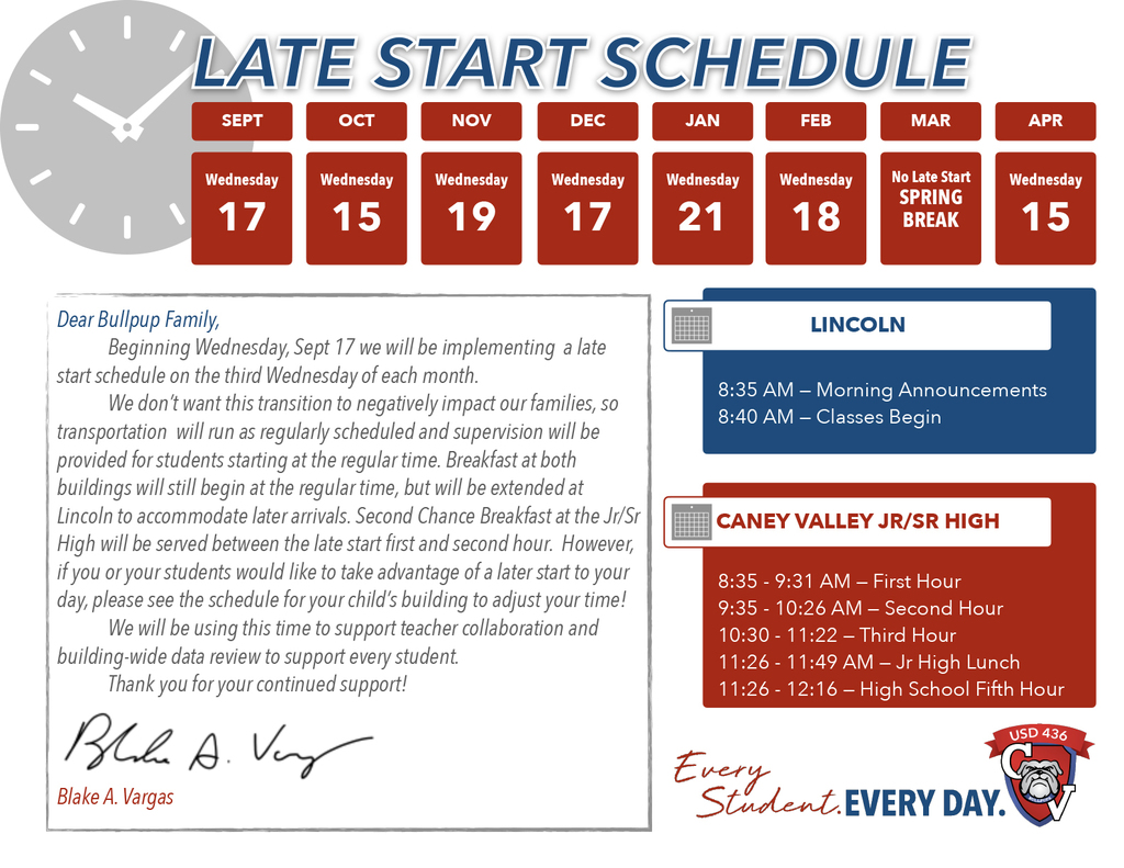 Late Start Schedule