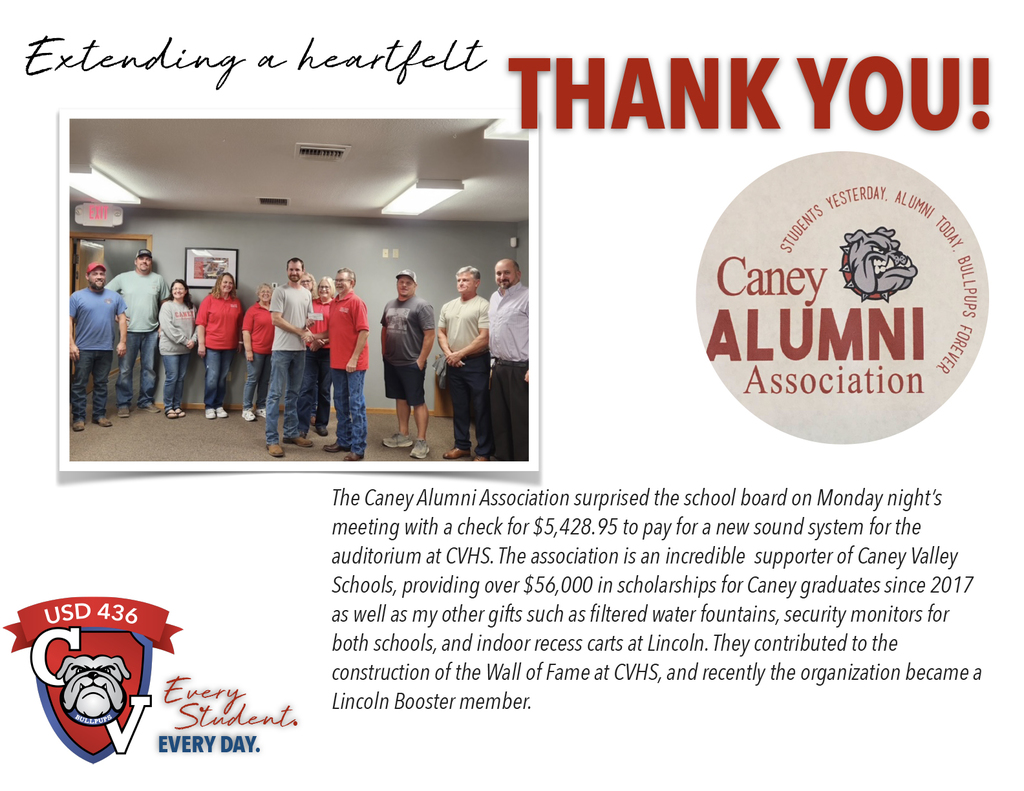 Alumni Association Thank You
