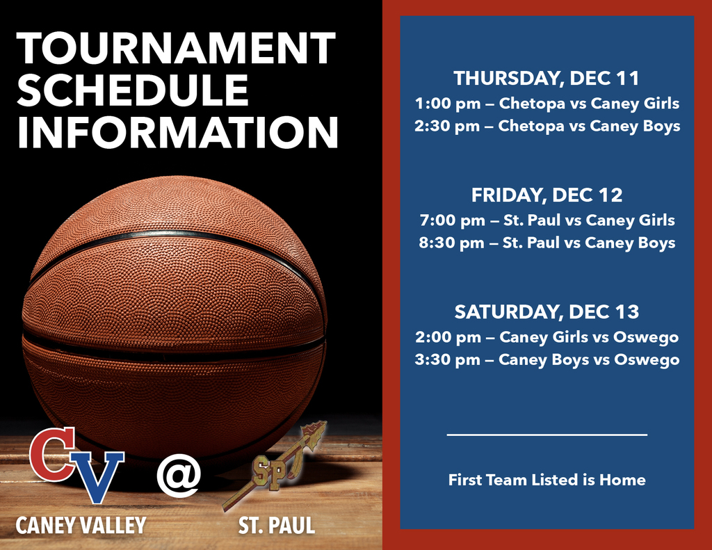 Revised St Paul Tournament Information