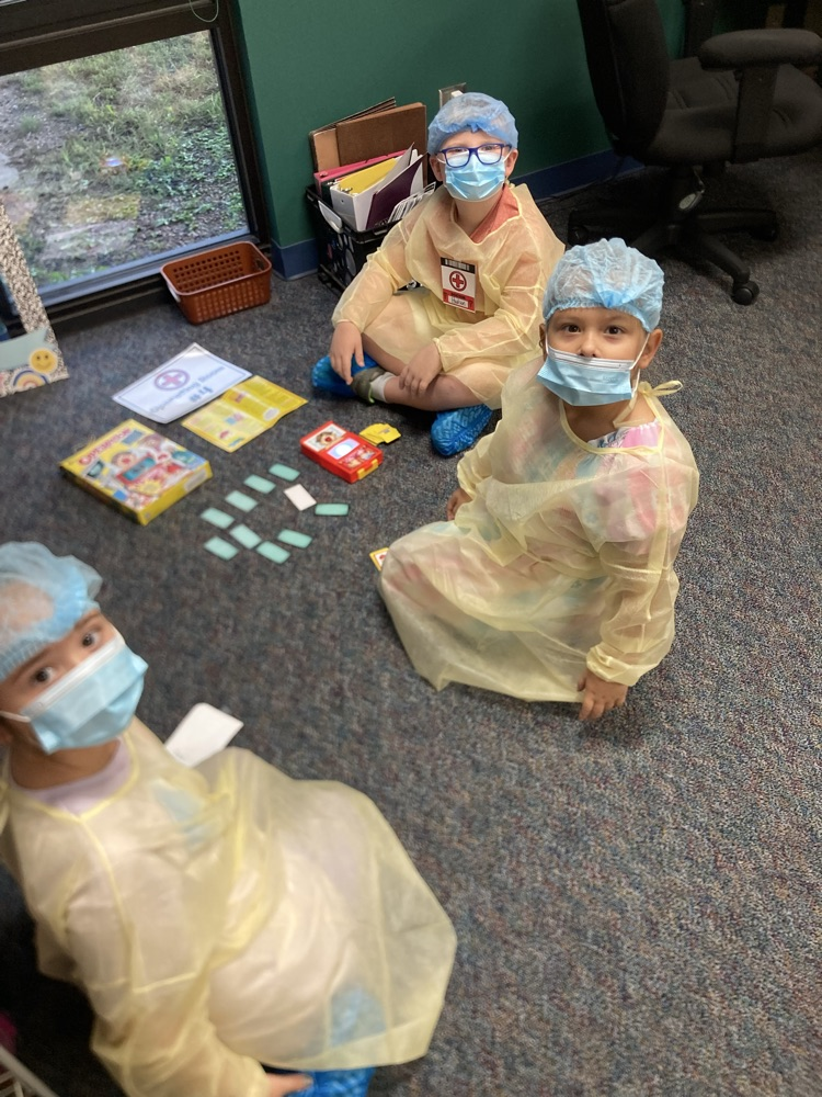 students playing activity
