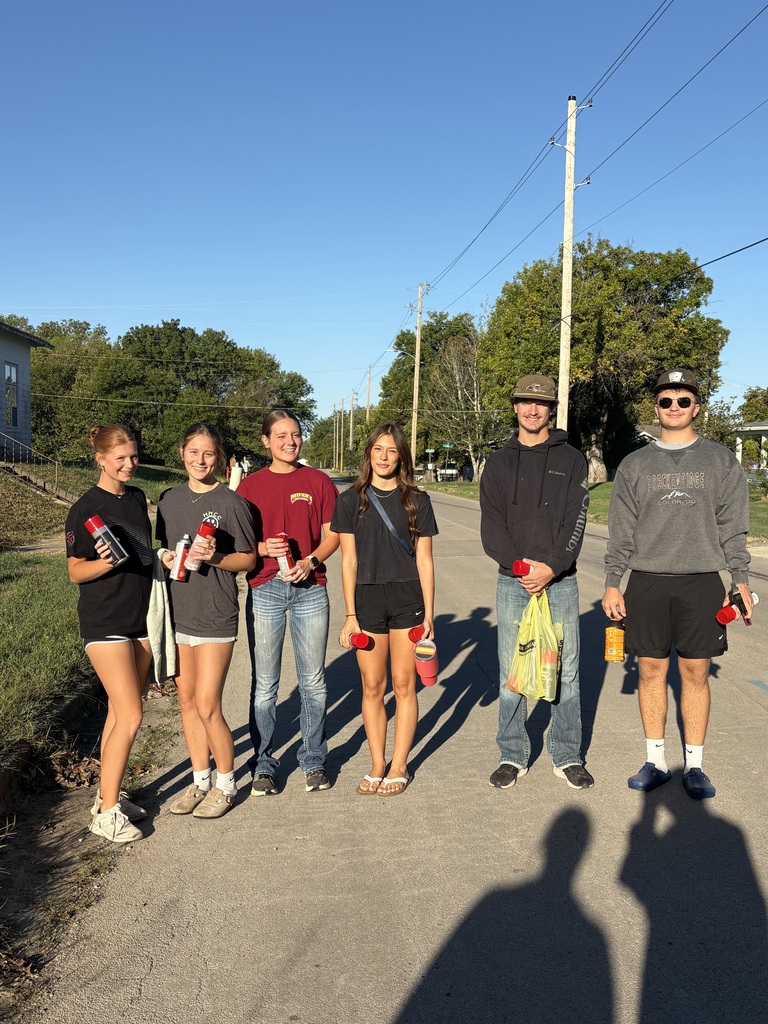 Seniors painting Fire Hydrants