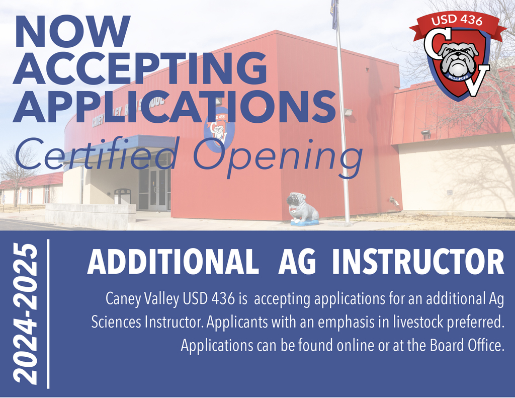 Addional Ag Instructor Now Hiring