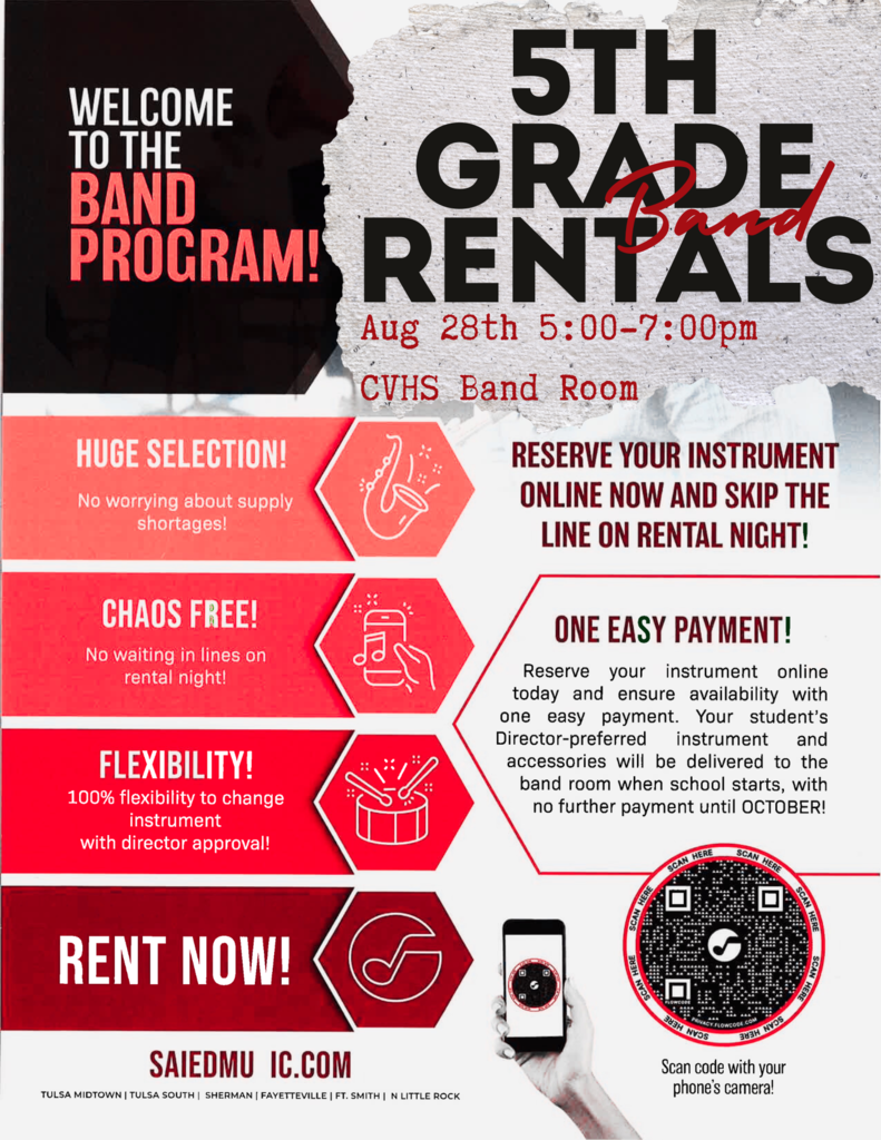 5th Grade Band Rental Night