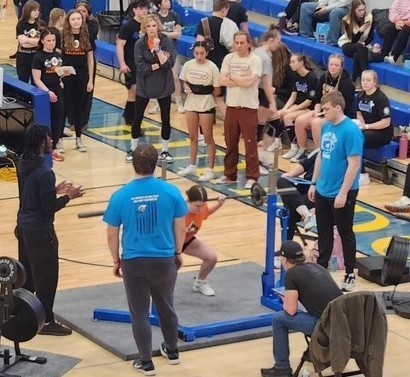 One of three attempts of Katelyn Tieszen's squat lift.