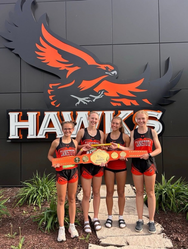 4x100 Relay Team: Abbi Janzen, Ellie Becker, Ellia Hjermstad, Allison Leber
