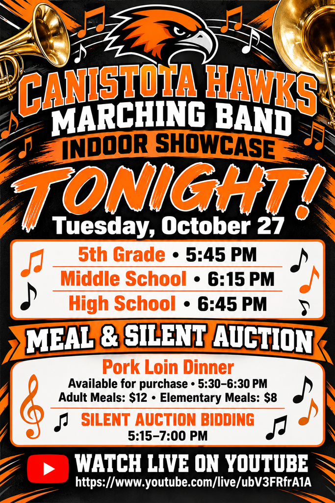 Marching band indoor showcase poster
