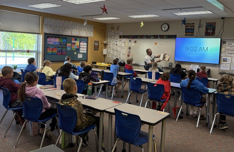 guest reader reading to class