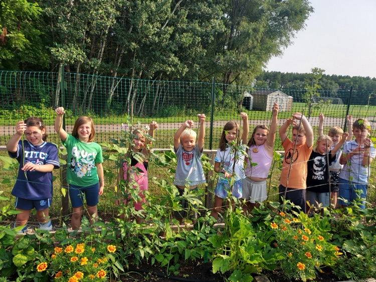 cannon kids in garden