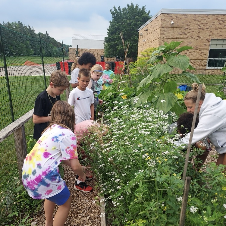 cannon kids in garden