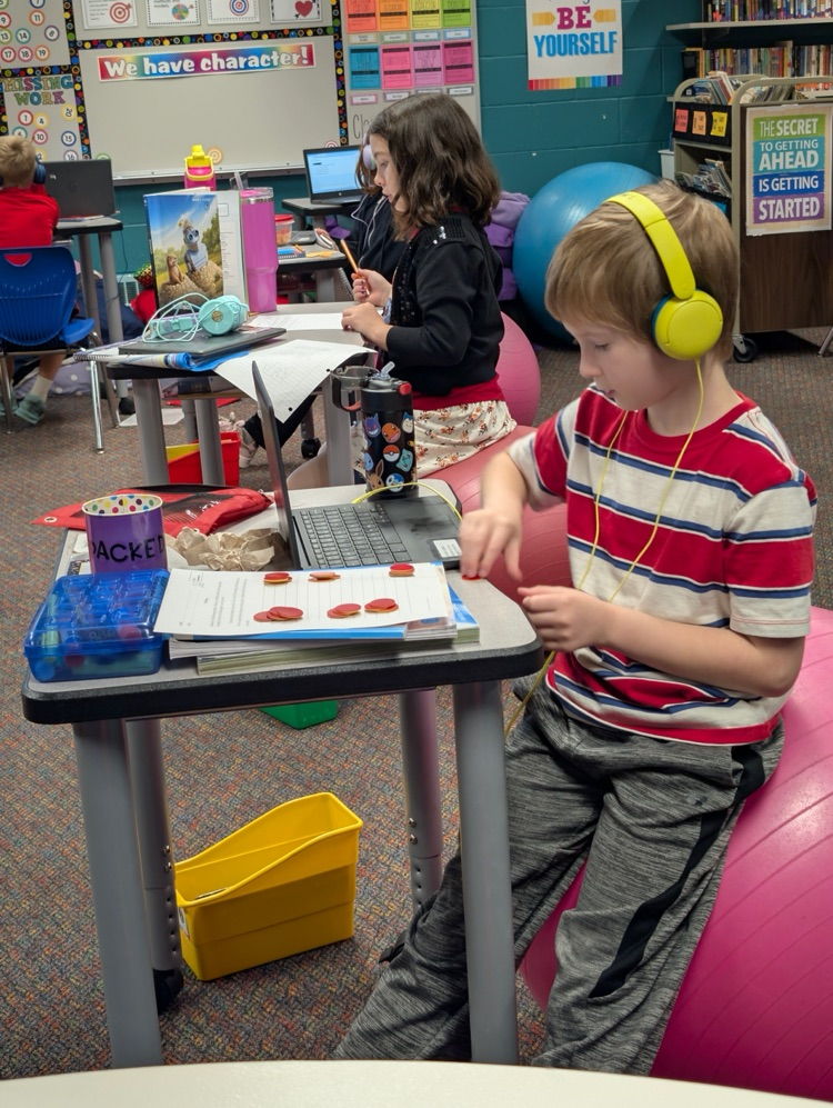 students learning in class