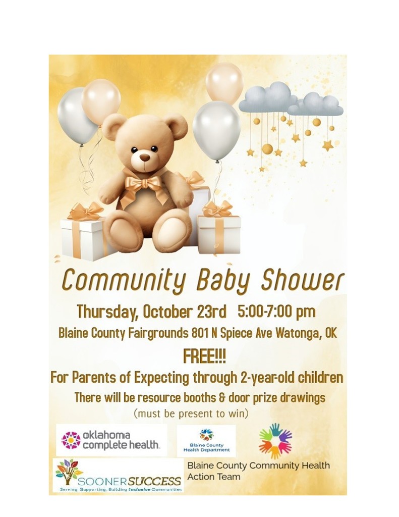 Community Baby Shower flyer