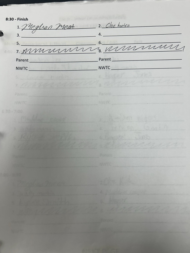 Tuesday, December 9 - JH/HS Ringwood