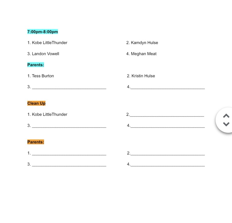 Senior Class Fundraiser 