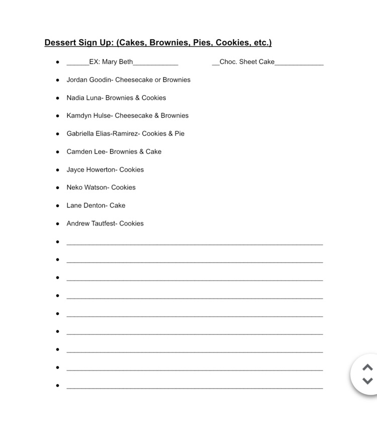 Senior Class Fundraiser 