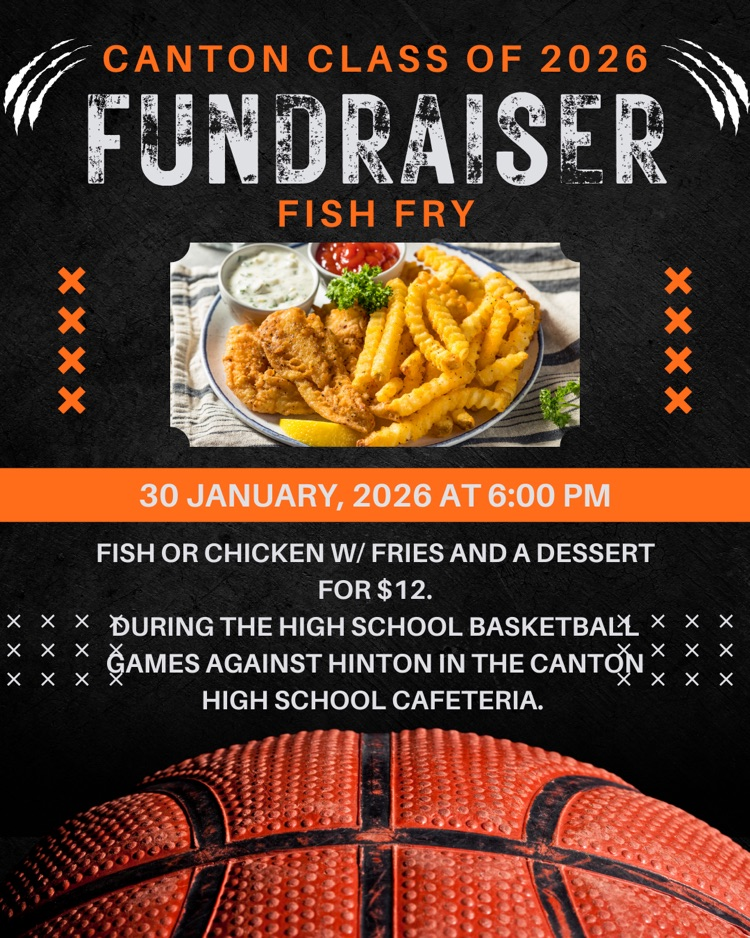 Class of 2026 Fish Fry Fundraiser January 30th @6pm