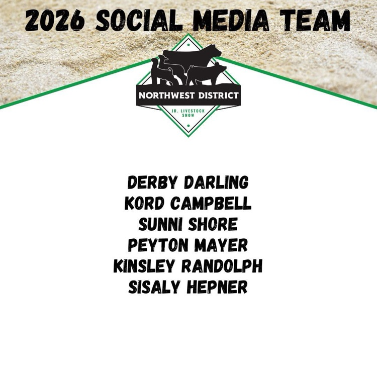 Enid Northwest District Livestock Show Media Team 