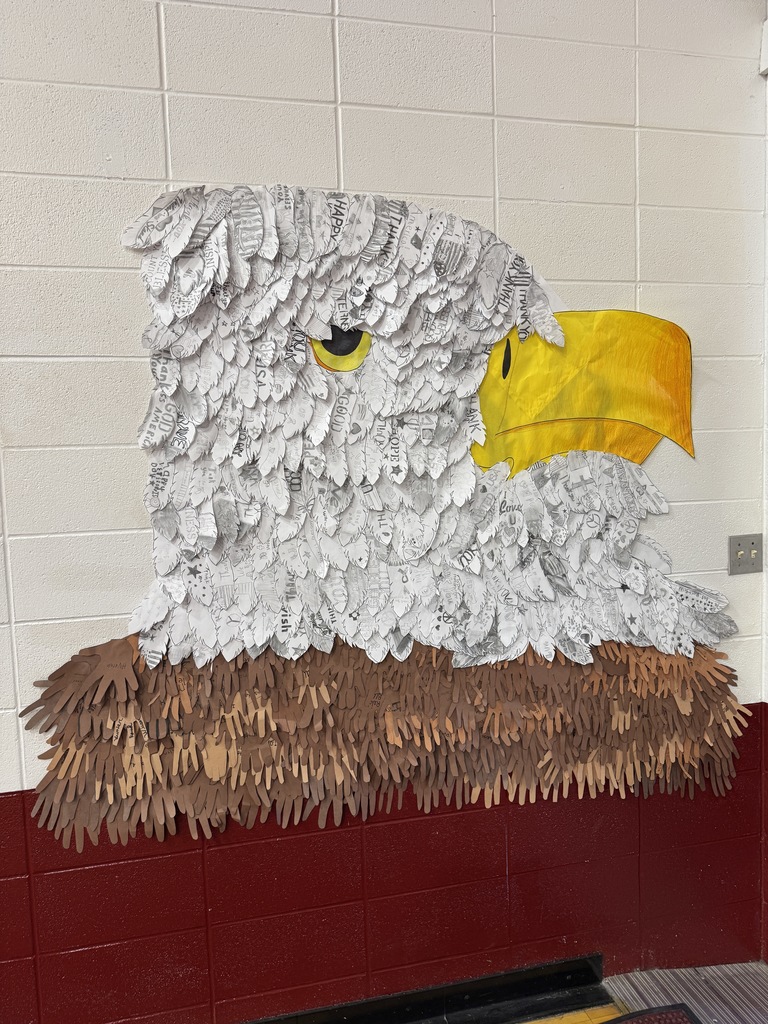 Eagle created by Mrs. Nelson's art students