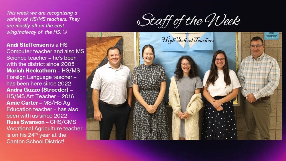 MS/HS Staff