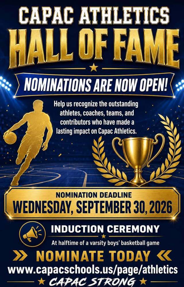 Capac Hall of Fame Nominations are Open