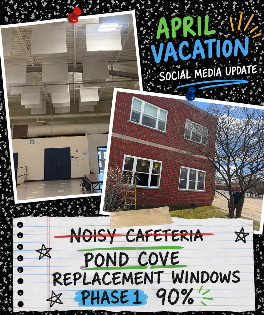 facilities update April 2026 school vacation week