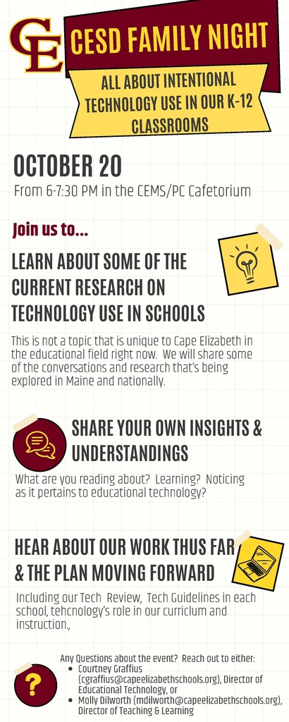 flyer Oct 20 Intentional Technology family night
