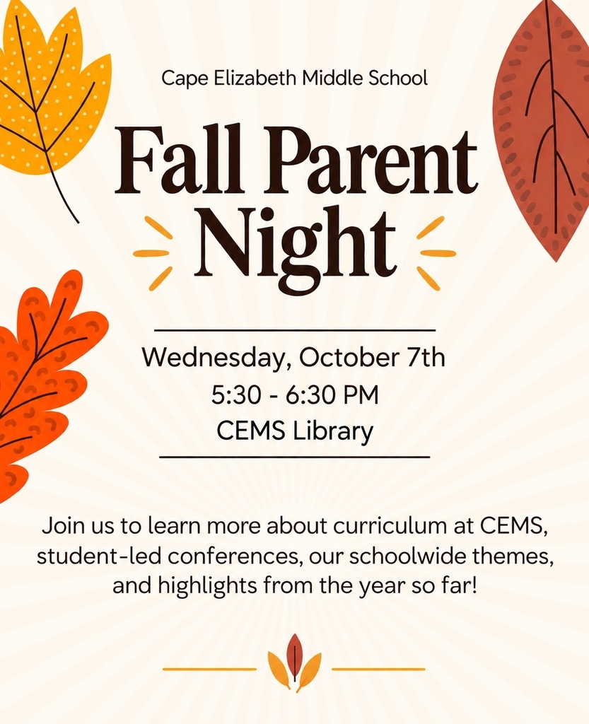 Fall Parent Night flyer