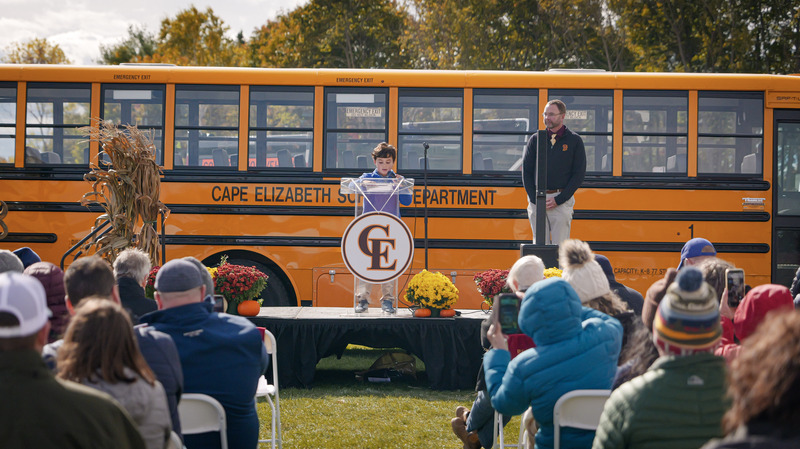 Third grader speaking