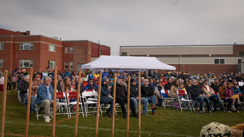 Audience at groundbreaking