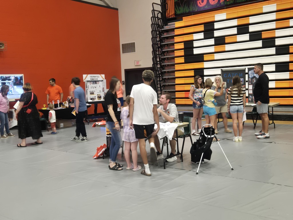 Students spoke with coaches and club sponsors at the Club Fair.