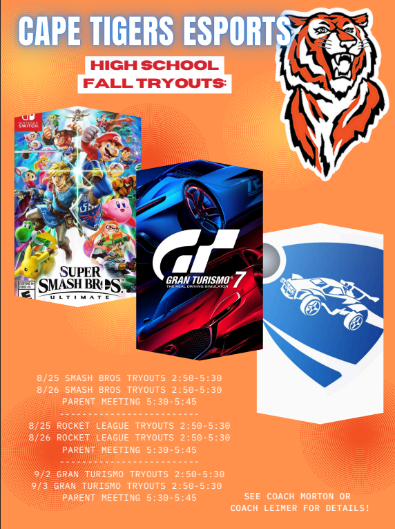 Details on esports tryouts