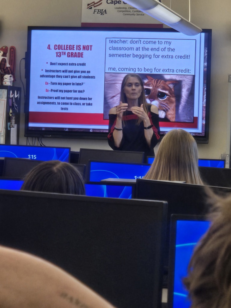 Dr. Branson speaks to students.