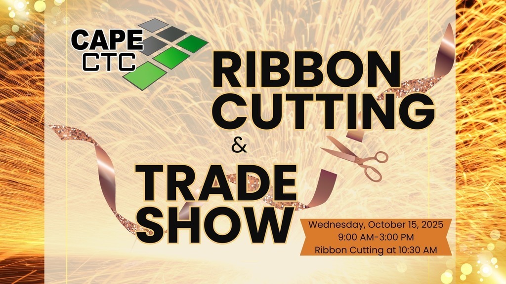 Ribbon Cutting for the welding facility on Wednesday, October 15th at 10:30 a.m.