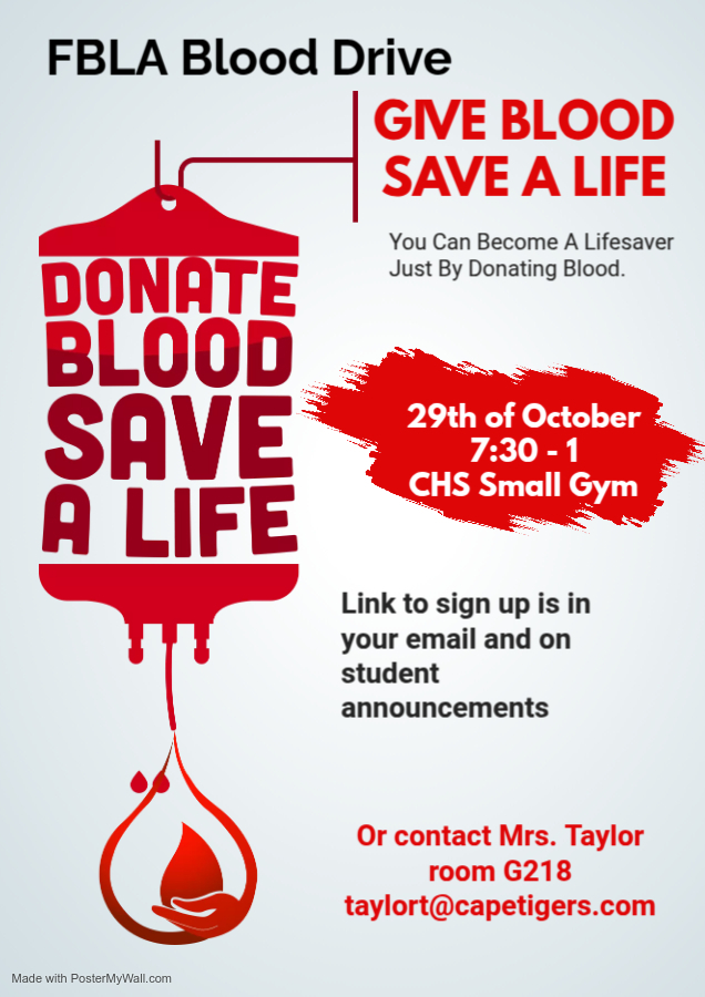 Blood Drive Flyer