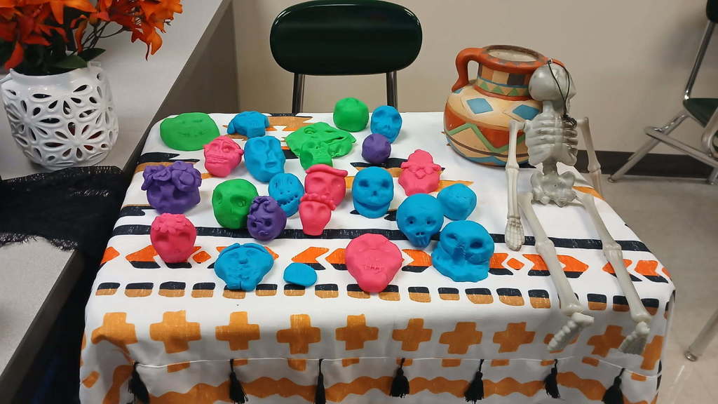 sugar skulls from clay