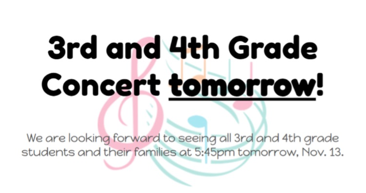 3rd & 4th Grade Concert 