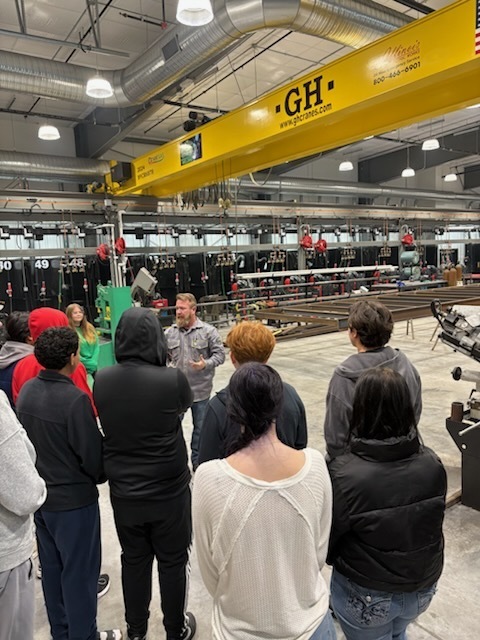 Students view new welding facility