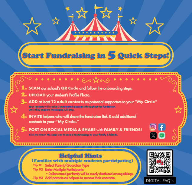 start fundraising flyer