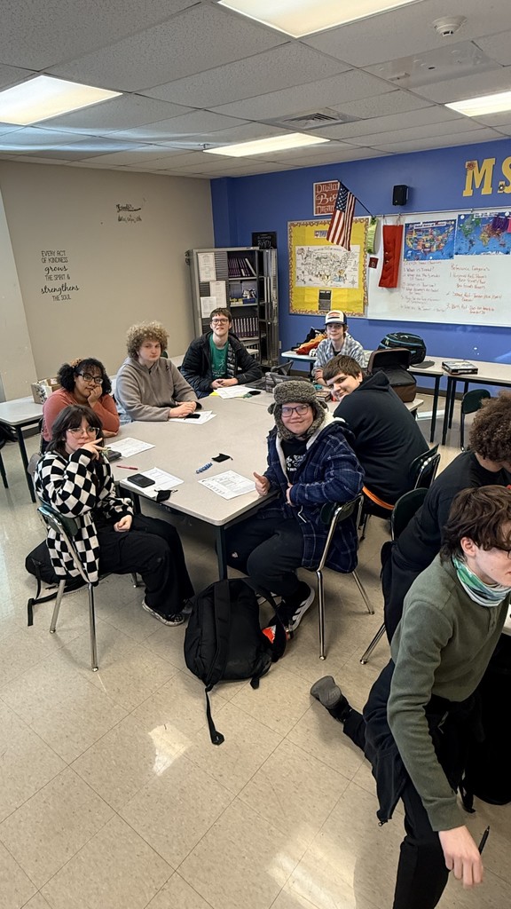 students set up to play D&D