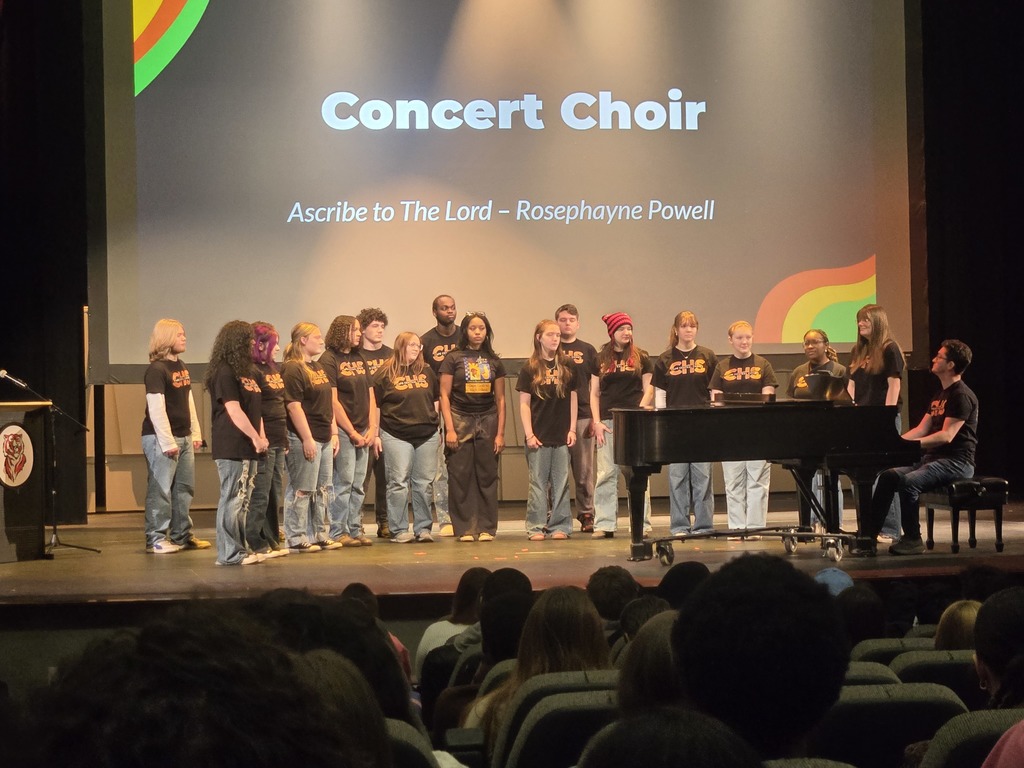 Concert Choir sang a song from the time period.