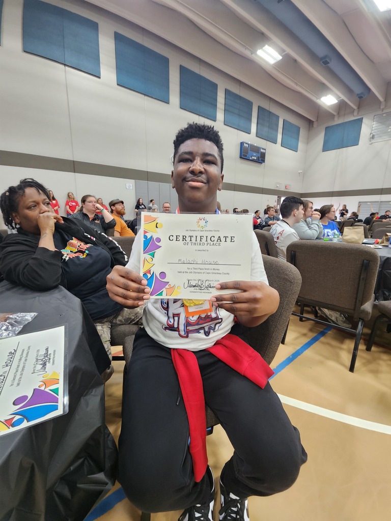 Malachi showed off his 3rd  place finish