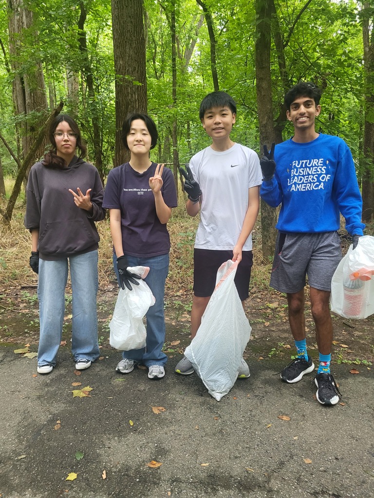 picking up trash