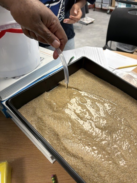 7th Grade Science Project - Water into sand