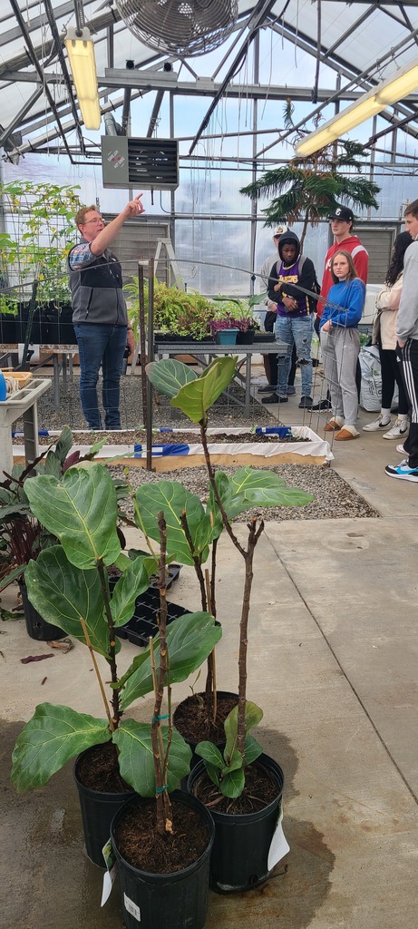 Students were introduced to the horticulture program.