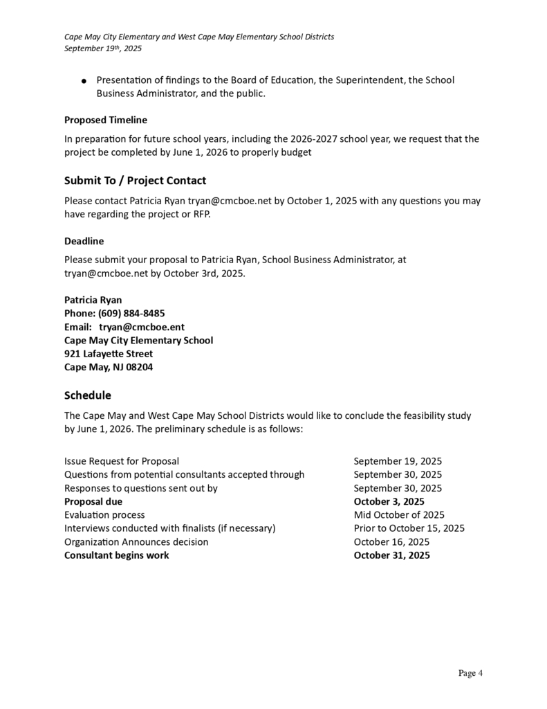 WCM/CMC Feasibility Study Proposal PAGE 1