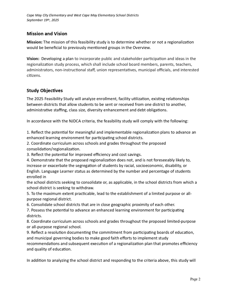 WCM/CMC Feasibility Study Proposal PAGE 1