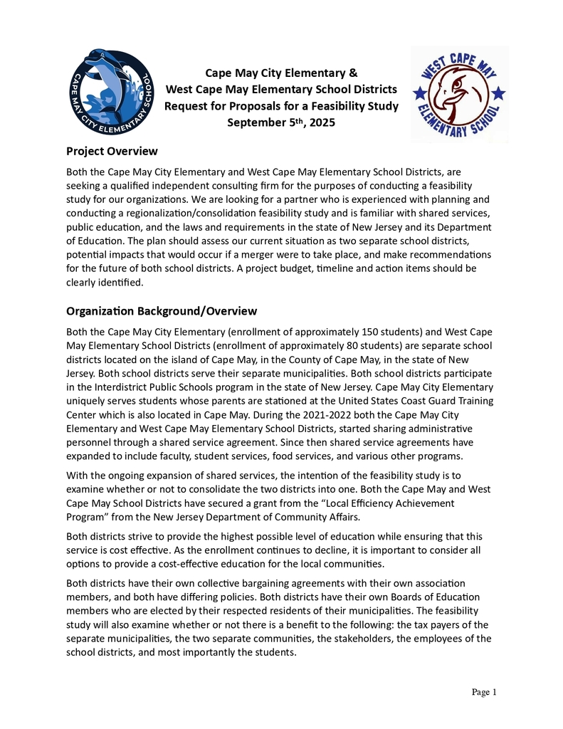 WCM/CMC Feasibility Study Proposal PAGE 1