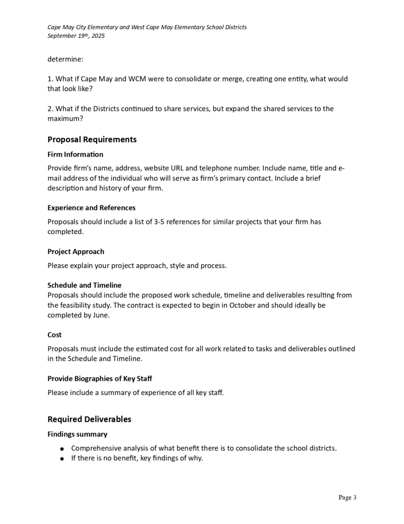 WCM/CMC Feasibility Study Proposal PAGE 1