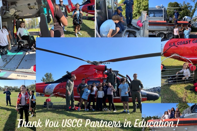 USCG with 5th and 6th grade students