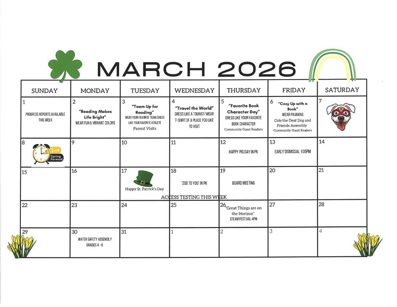 March Calendar