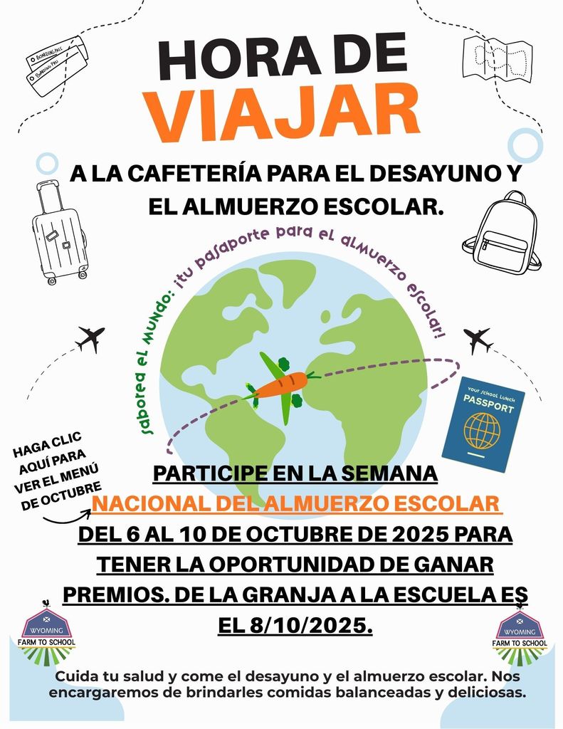 National School Lunch Week Spanish Flyer